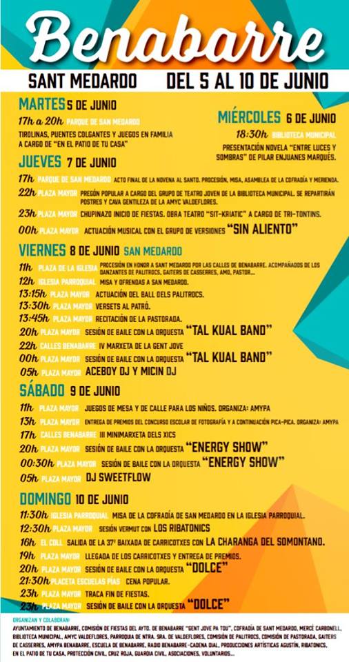 Cartel de fiestas de San Medardo