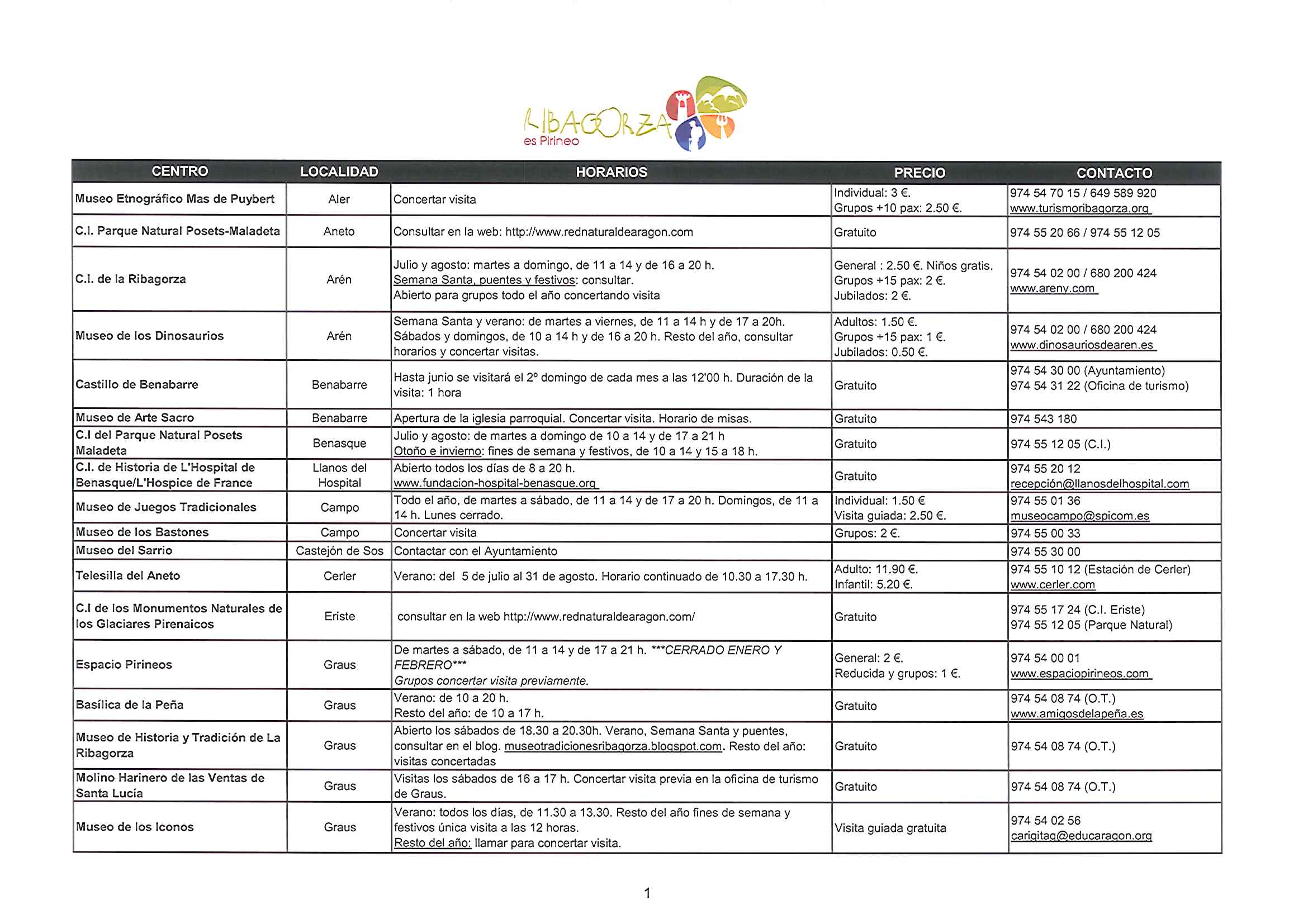 Horarios invierno 1